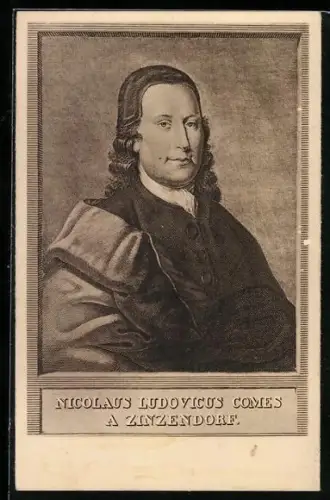 AK Nicolaus Ludwig Graf von Zinzendorf