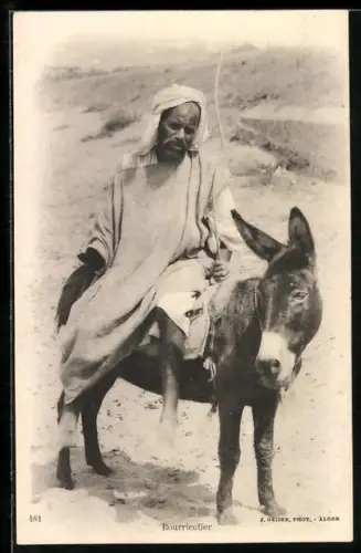 AK Bourricotier, Araber auf seinem Esel
