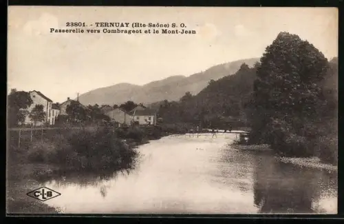 AK Ternuay /Hte-Saône, Passerelle vers Combraggot et le Mont-Jean
