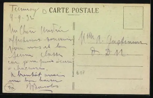 AK Ternuay /Hte-Saône, Passerelle vers Combraggot et le Mont-Jean