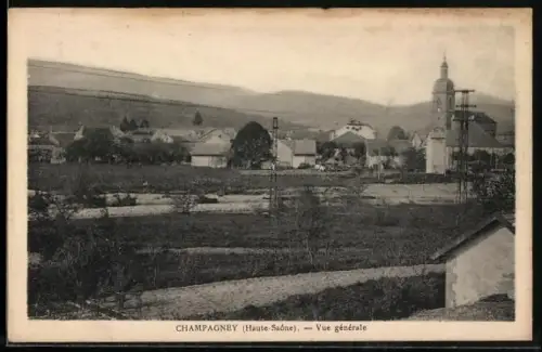 AK Champagney /Haute-Saône, Vue générale