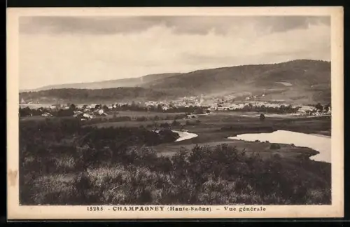 AK Champagney /Haute-Saône, Vue générale