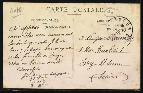 AK Voray-sur-l`Ognon, Vue générale du village au bord de l`eau