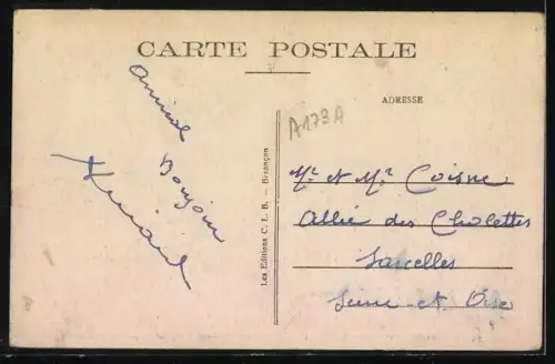 AK Saint-Loup-sur-Semouse /Hte-Saône, Pont d`Avignon sur la Semouse