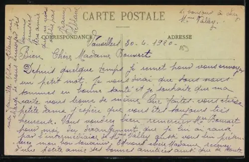 AK Vauvillers, Vue générale, L`Église