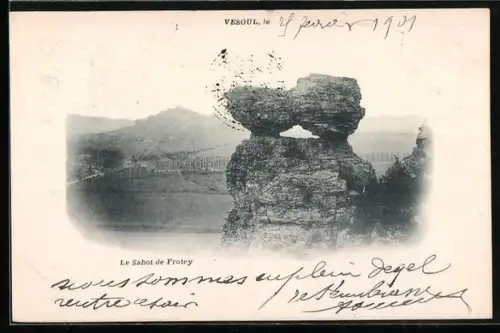 AK Vesoul, Le Sabot de Frotey avec vue sur la campagne environnante