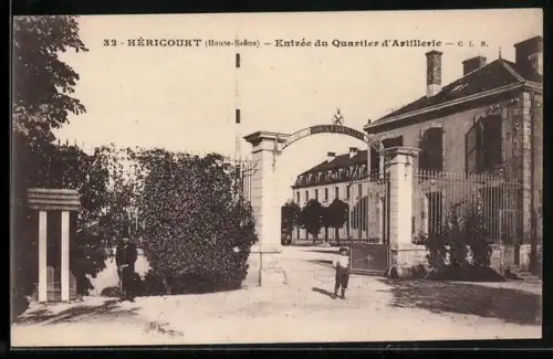 AK Héricourt /Haute-Saône, Entrée du Quartier d`Artillerie