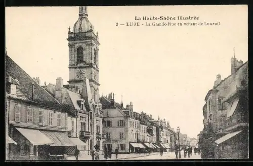 AK Lure /Haute-Saône, La Grande-Rue en venant de Luxeuil