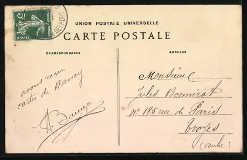 AK Villersexel, Les Ecluses et les Ruines du Château après l`incendie pendant la Bataille du 9 Janvier 1871