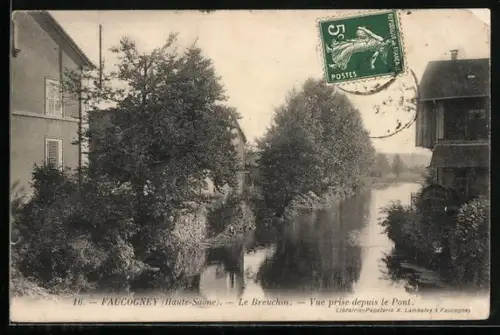 AK Faucogney /Haute-Saône, Le Breuchin, vue prise depuis le pont