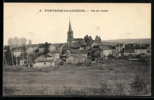 AK Fontaine-lès-Luxeuil, Vue du Centre