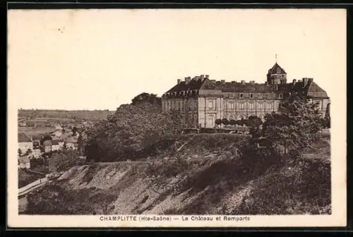AK Champlitte /Hte-Saône, Le Château et Remparts