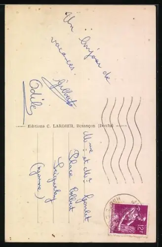 AK Cemboing /Hte-Saône, L`Église et la Mairie