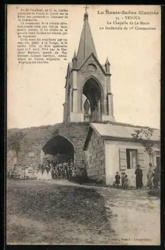 AK Vesoul, La Chapelle de la Motte un lendemain de 1re Communion