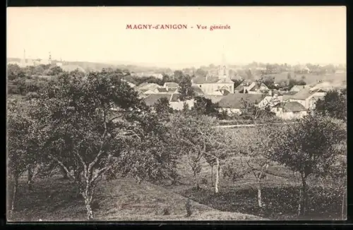 AK Magny-d`Anigon, Vue générale du village et des vergers environnants