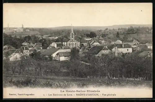 AK Magny-d`Anigon, Vue générale du village en Haute-Saône