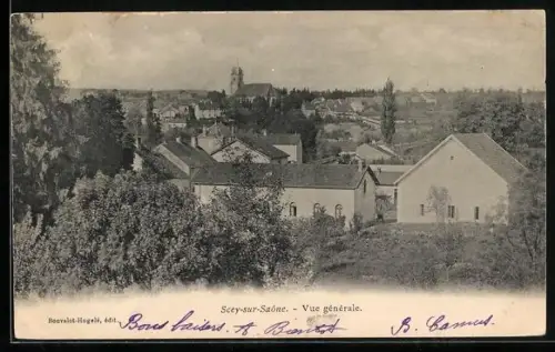AK Scey-sur-Saône, Vue générale