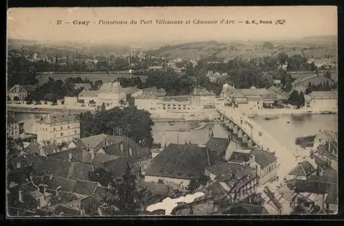 AK Gray, Panorama du Port Villeneuve et Chaussée d`Arc