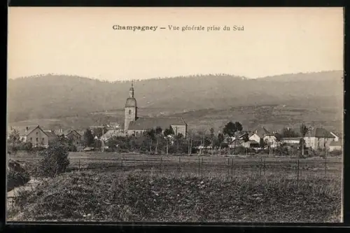 AK Champagney, Vue générale prise du Sud