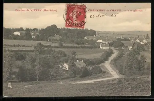 AK Chauvrigny-le-Châtel, Vue générale