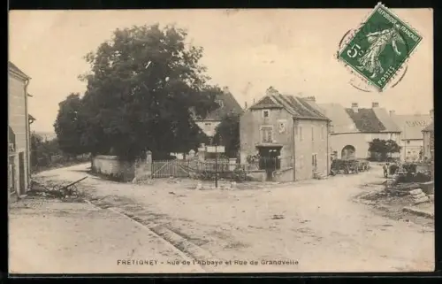 AK Fretigney, Rue de l`Abbaye et Rue de Grandvelle