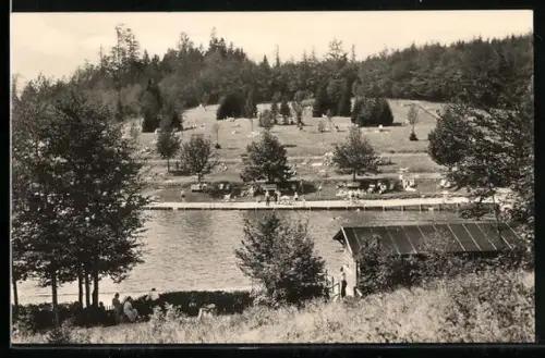 AK Schmiedefeld a. Rstg., Schwimmbad in der Natur