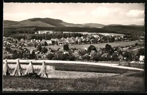 AK Kredenbach / Siegerland, Panorama des Ortes mit Umgebung