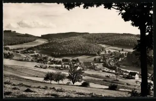 AK Vormwald /Siegerland, Panorama des Ortes mit umgebenden Wäldern