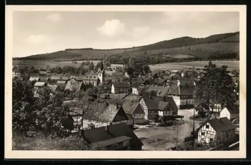 AK Müsen /Siegen, Teilansicht des Ortes aus erhöhter Perspektive