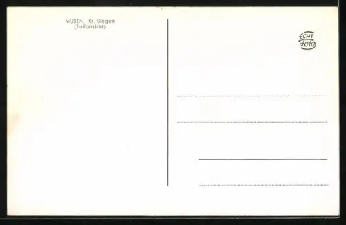 AK Müsen /Siegen, Teilansicht des Ortes aus erhöhter Perspektive