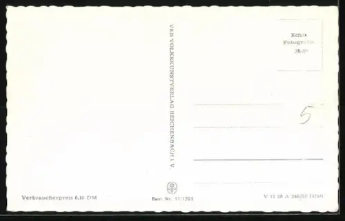 AK Lauscha in Thür., Fünf Ansichten vom und aus der Stadt