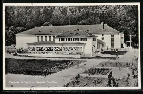 AK Ilmenau, Festhalle mit Park-Gaststätten