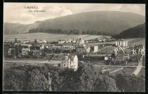 AK Ilmenau, Das Villenviertel aus der Vogelschau