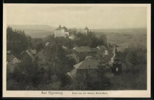 AK Bad Elgersburg, Blick von der Helene auf den Ort