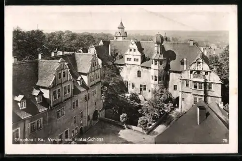 AK Glauchau i. Sa., Vorder- und Hinter-Schloss