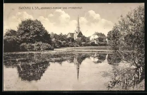AK Zwickau i. Sa., Johannis-Kirche, Pfarrhaus