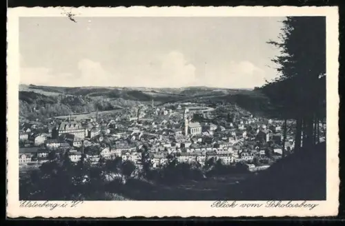 AK Elsterberg i. V., Blick vom Scholasberg