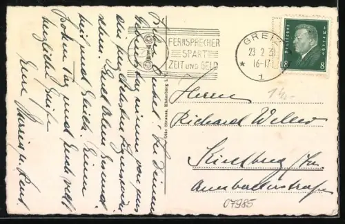 AK Elsterberg i. V., Blick vom Scholasberg