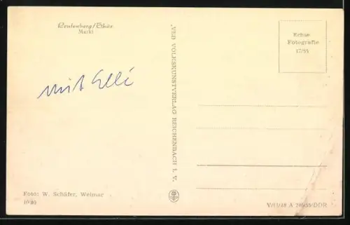 AK Leutenberg /Thür., Markt mit Blick zur Kirche