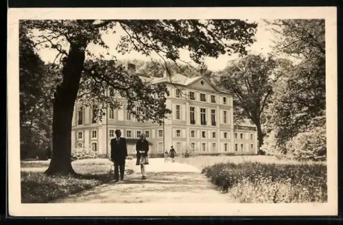 AK Greiz i. Thür., Parkpalais, Rückansicht