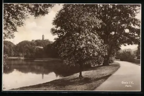 AK Greiz i. V., Partie im Park