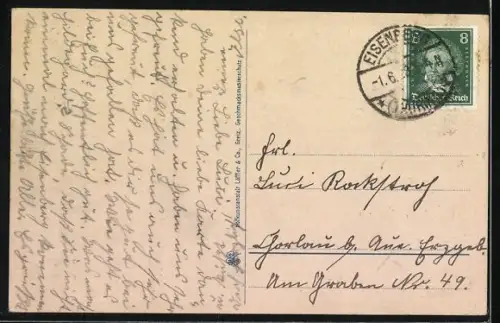 AK Eisenberg / Thüringen, Gasthof Froschmühle am Wald