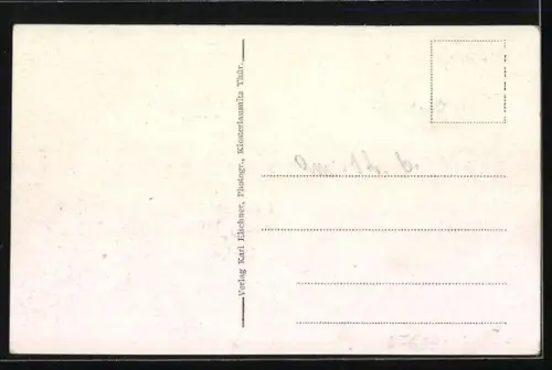 AK Klosterlausnitz i. Thür., Ortsansicht mit Kirche