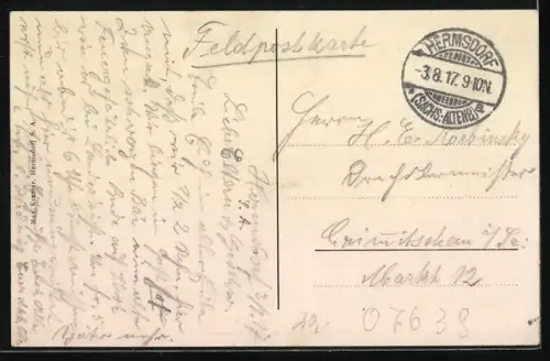 AK Klosterlausnitz, Partie am Schwanenteich