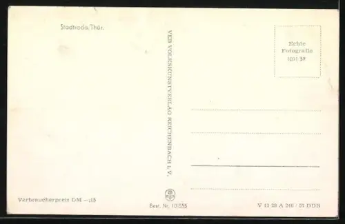 AK Stadtroda /Thür., FDGB-Erholungsheim Neumühle, Jakobskirche, Klosterruine, Stadtbad