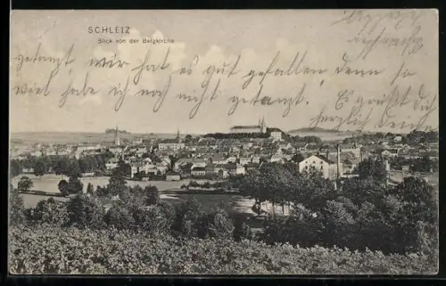 AK Schleiz, Blick von der Bergkirche