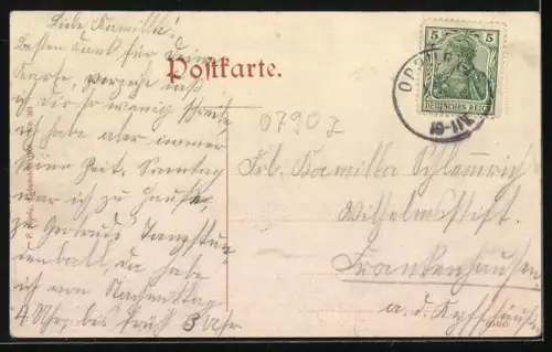 AK Schleiz, Blick von der Bergkirche