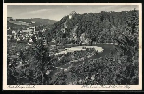 AK Hirschberg /Saale, Blick von der Kaiserhöhe