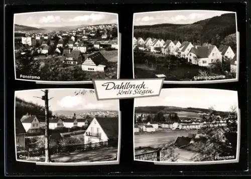 AK Dahlbruch /Siegen, Panorama, Siedlungspartie, Ortspartie