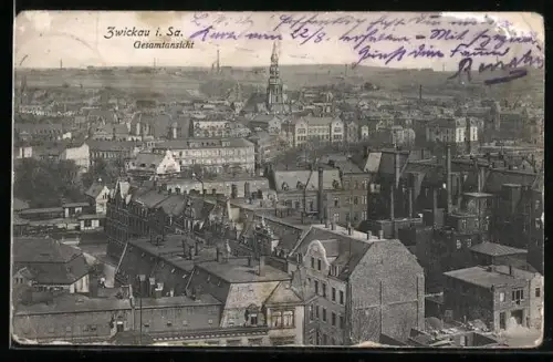 AK Zwickau i. Sa., Gesamtansicht